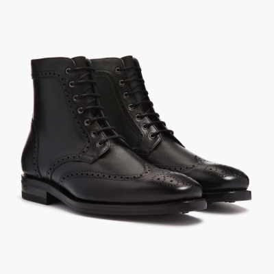 Black Thursday Boots Wingtip Men's Lace-Up Boots | US0872MVZ