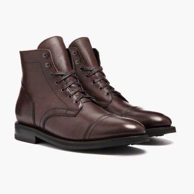 Brown Thursday Boots Captain Men's Lace-Up Boots | US0254FJP