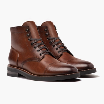 Brown Thursday Boots Captain Men's Lace-Up Boots | US4018ZKH