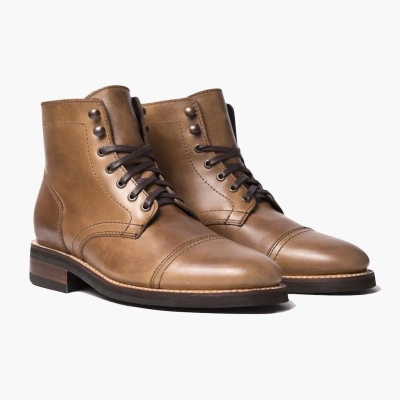 Brown Thursday Boots Captain Men's Lace-Up Boots | US6429UMV