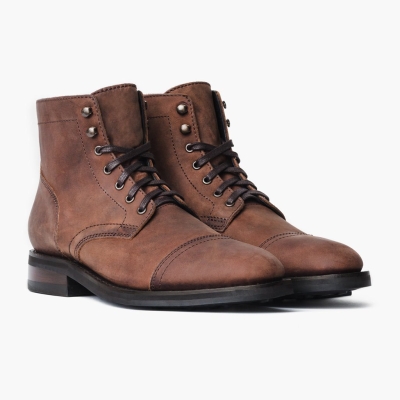 Brown Thursday Boots Captain Men's Lace-Up Boots | US8715ZKI