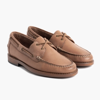 Brown Thursday Boots Handsewn Men's Loafers & Boat Shoes | US4628TPO