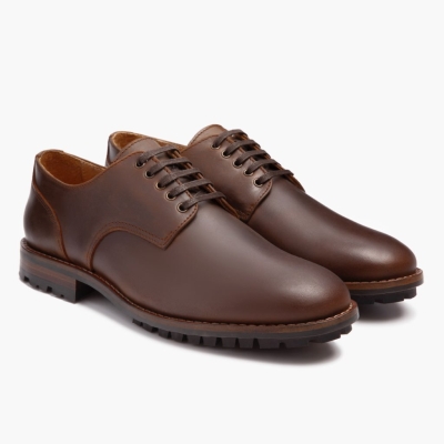 Brown Thursday Boots Statesman - Lug Sole Men's Dress Shoes | US3841EIF