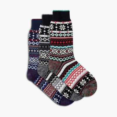 Multicolor Thursday Boots Sodello Norwegian Women's Socks | US7864EZF