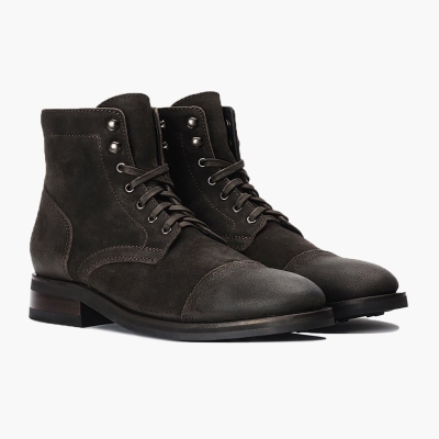 Olive Thursday Boots Captain Men's Lace-Up Boots | US2605LEK